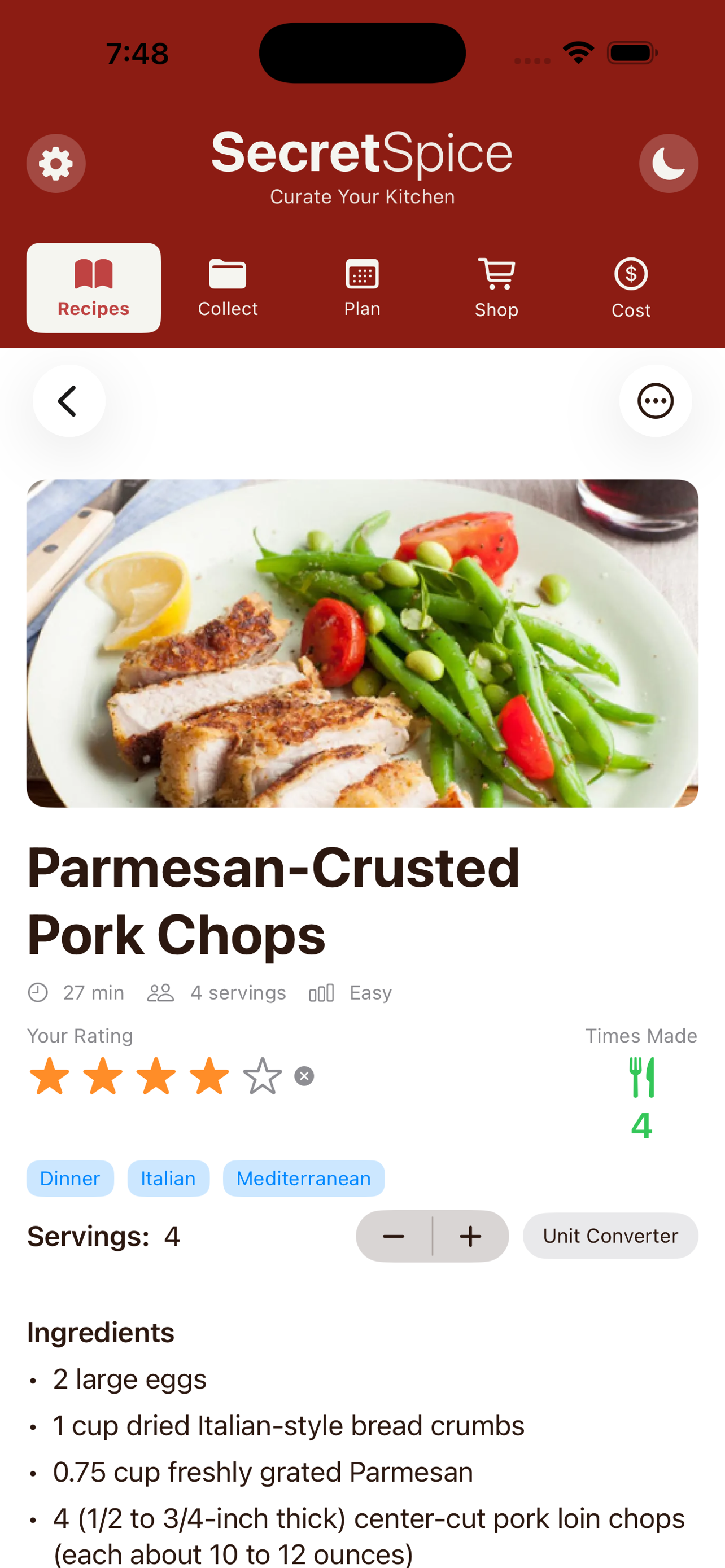 SecretSpice App Screenshot